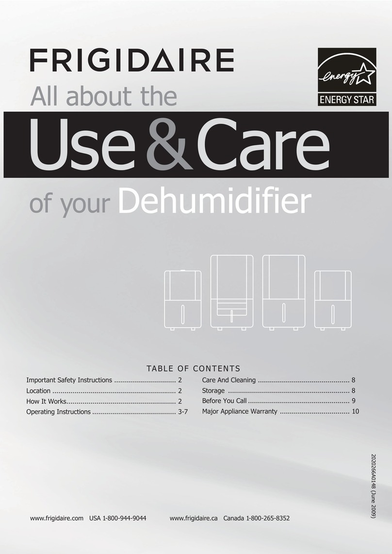 Frigidaire CAD504TDD Owner's manual
