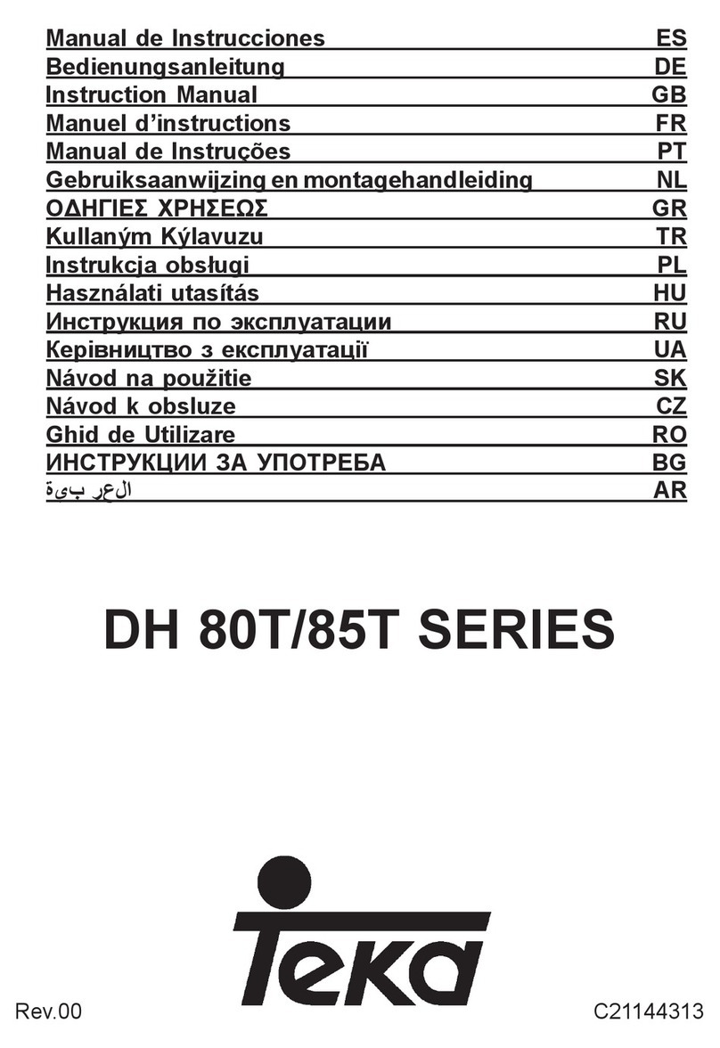Teka DH 80T Series instruction manual