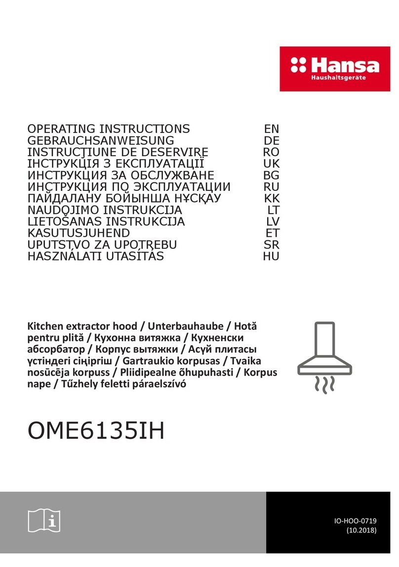 Hansa OME6135IH operating instructions