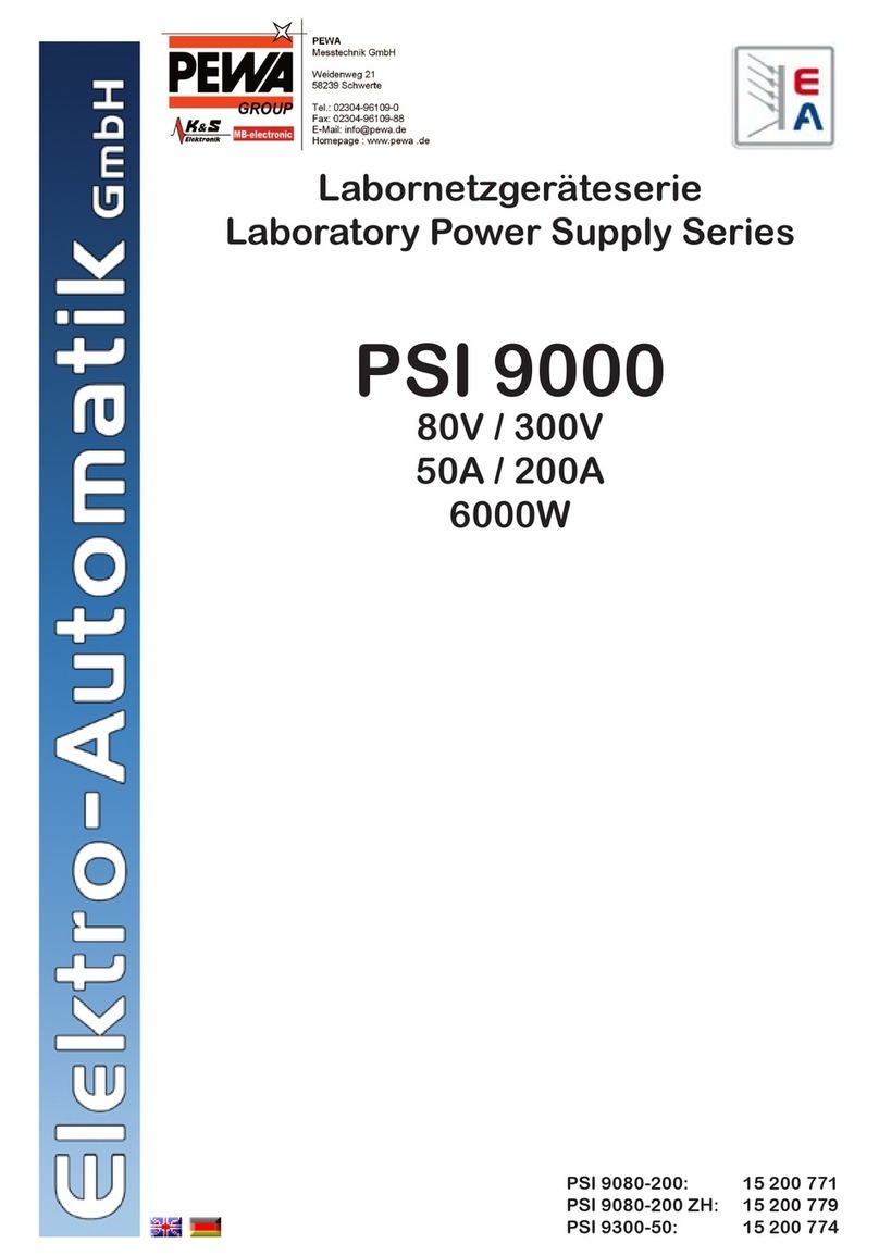 Elektro-Automatik PSI 9000 User manual