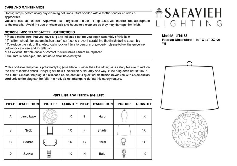 Safavieh LIT4153 User manual