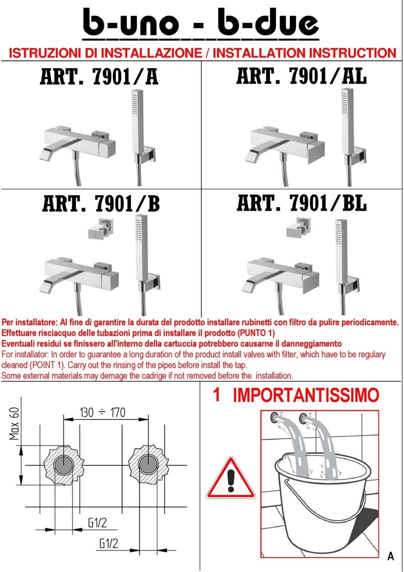BELLOSTA b-uno 7901/A Installation instruction