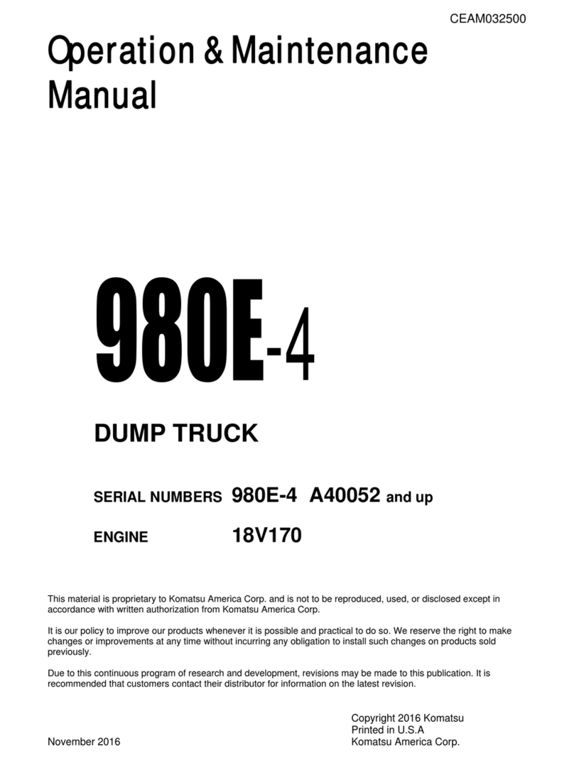 Komatsu A40052 Operation & maintenance manual