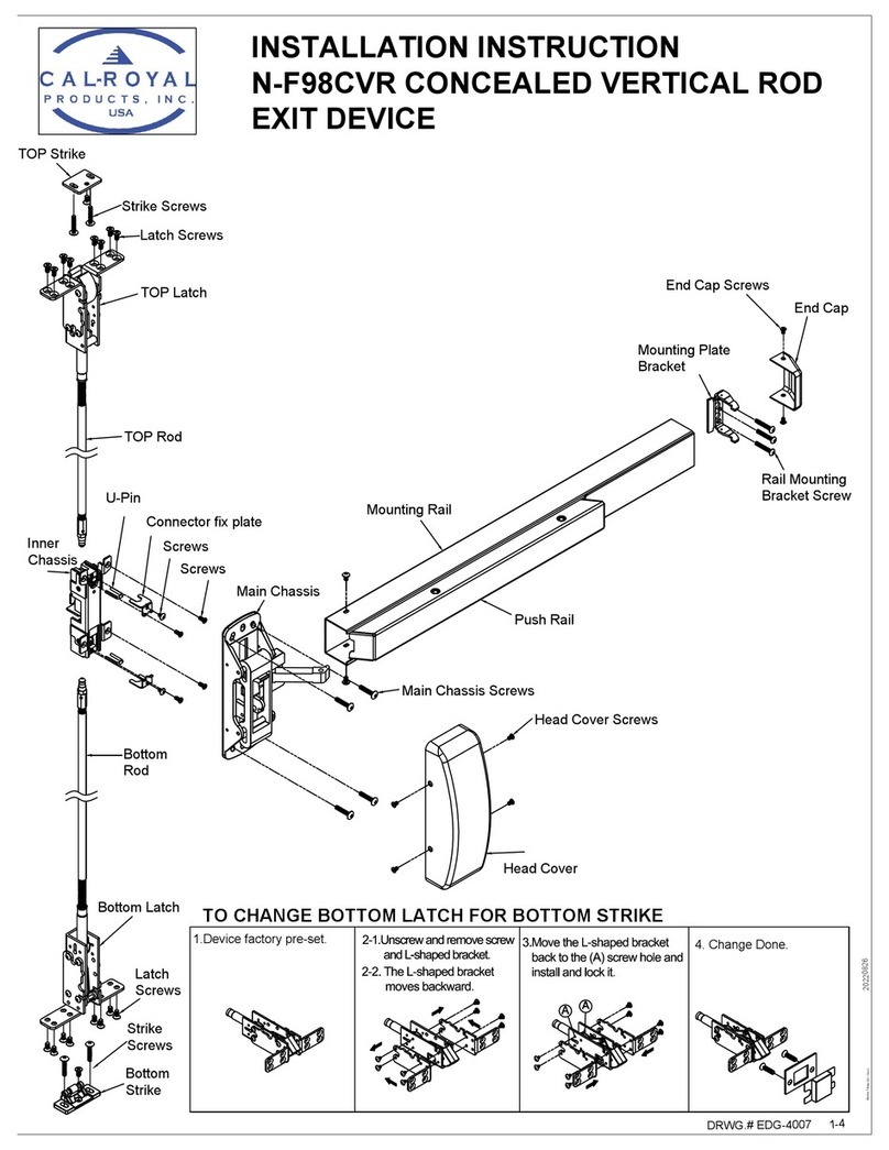 Cal-Royal N-F98CVR installation instructions