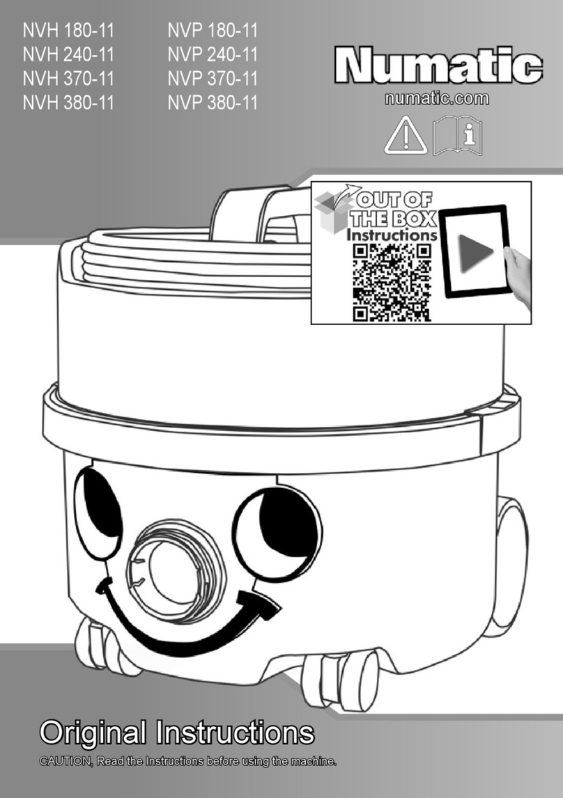 Numatic NVP 180-11 User manual