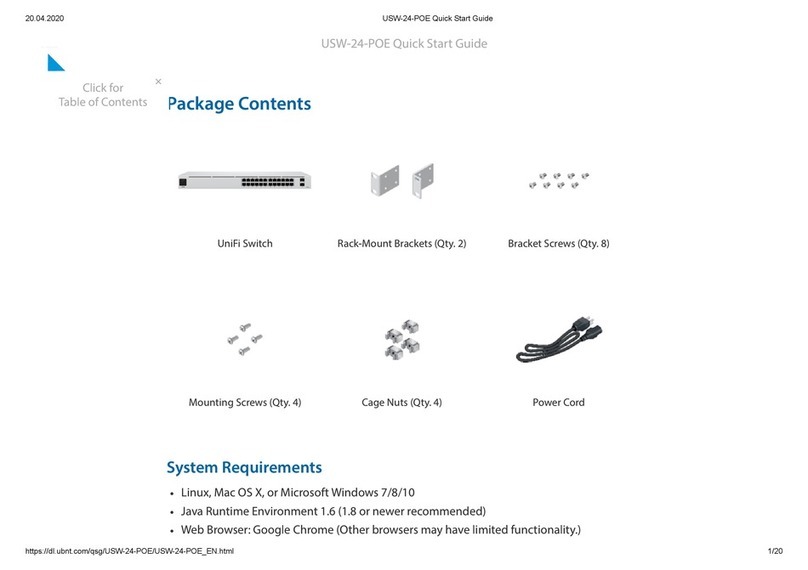 Ubiquiti UniFi USW-24-POE quick start guide