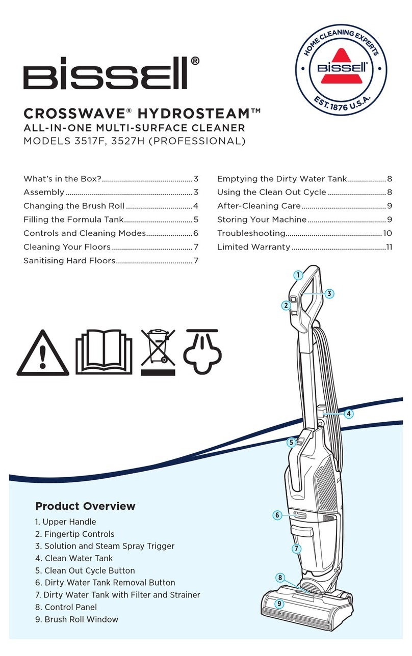 Bissell CROSSWAVE HYDROSTEAM manual