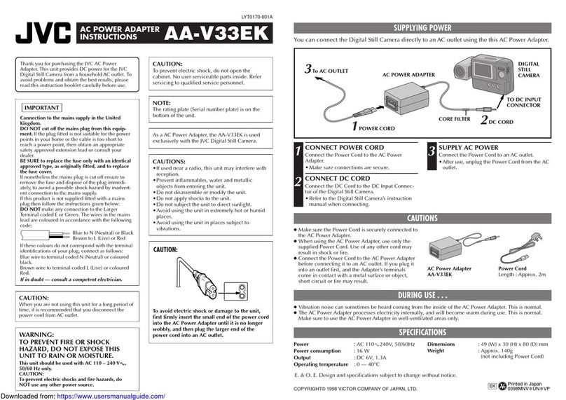 Sony AA-V33EK User manual