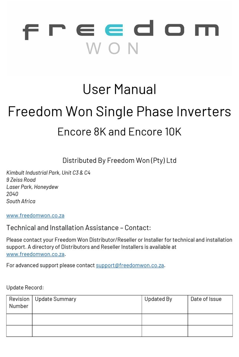 Freedom Won Encore 8K User manual