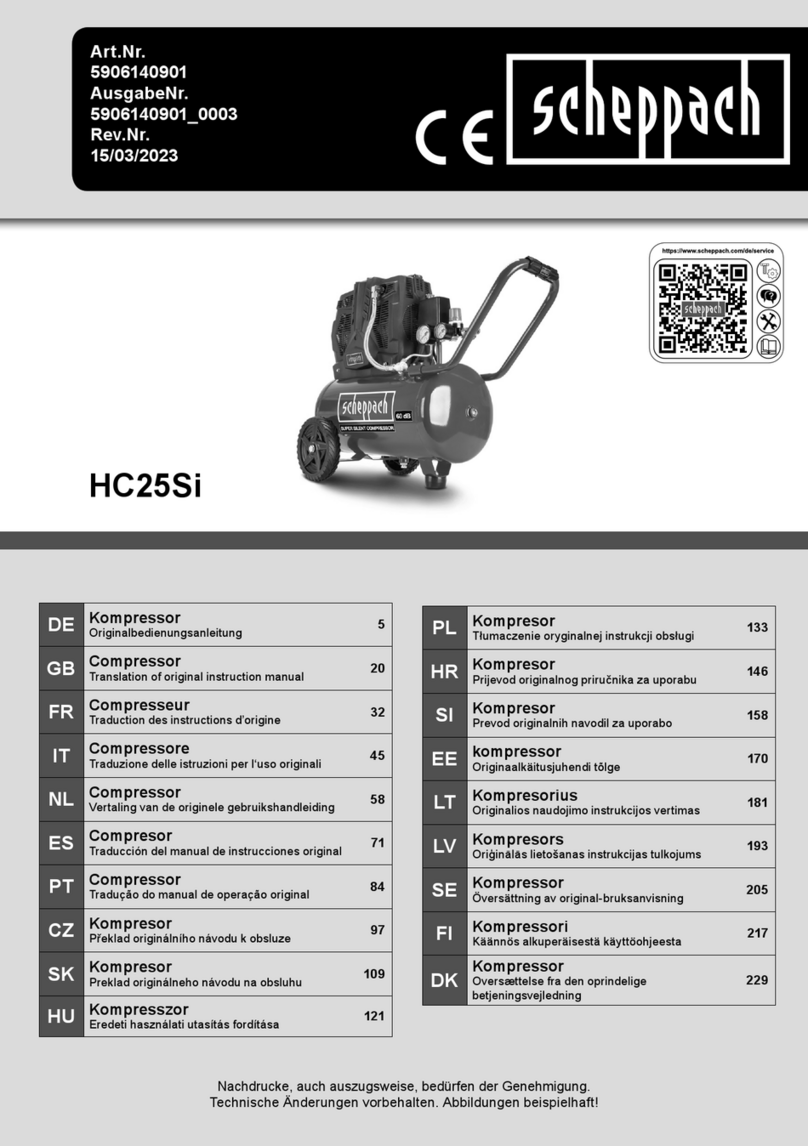 Scheppach HC25Si instruction manual