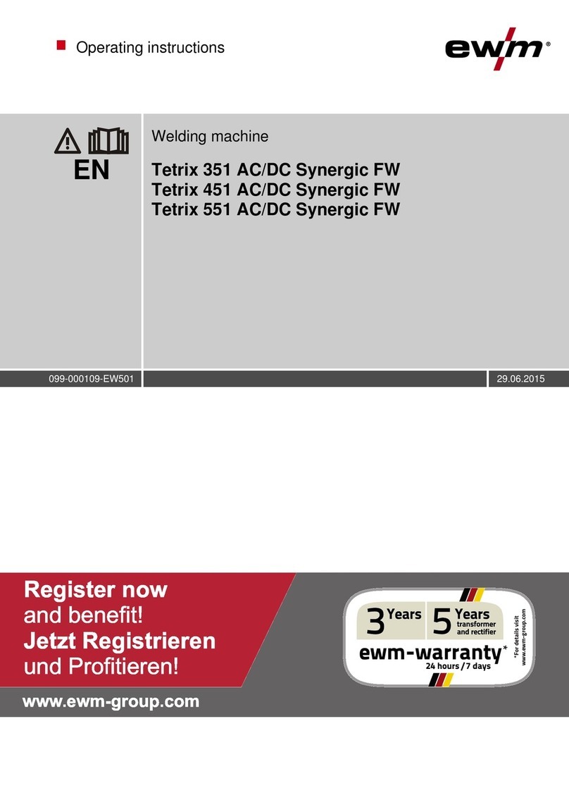 EWM Tetrix 551 AC/DC Smart FW User manual