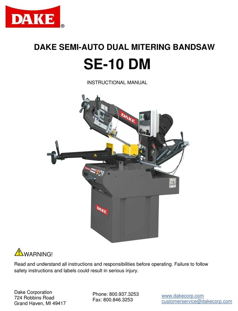 Dake SE-10 DM User manual Dake SE-10 DM User manual