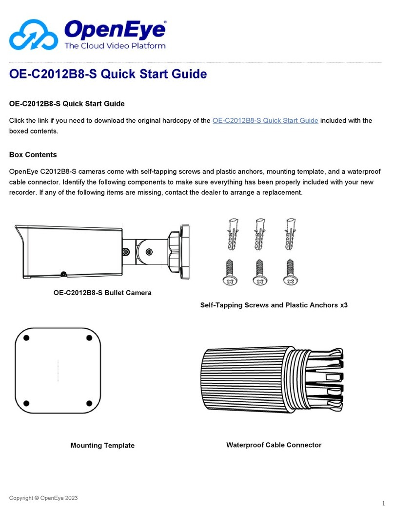 OpenEye C2012B8-S quick start guide