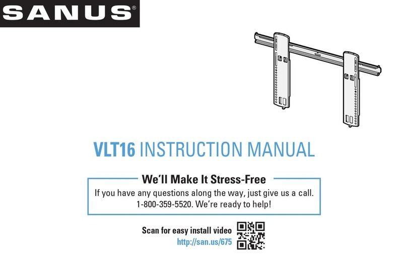 Sanus VLT16B1 instruction manual