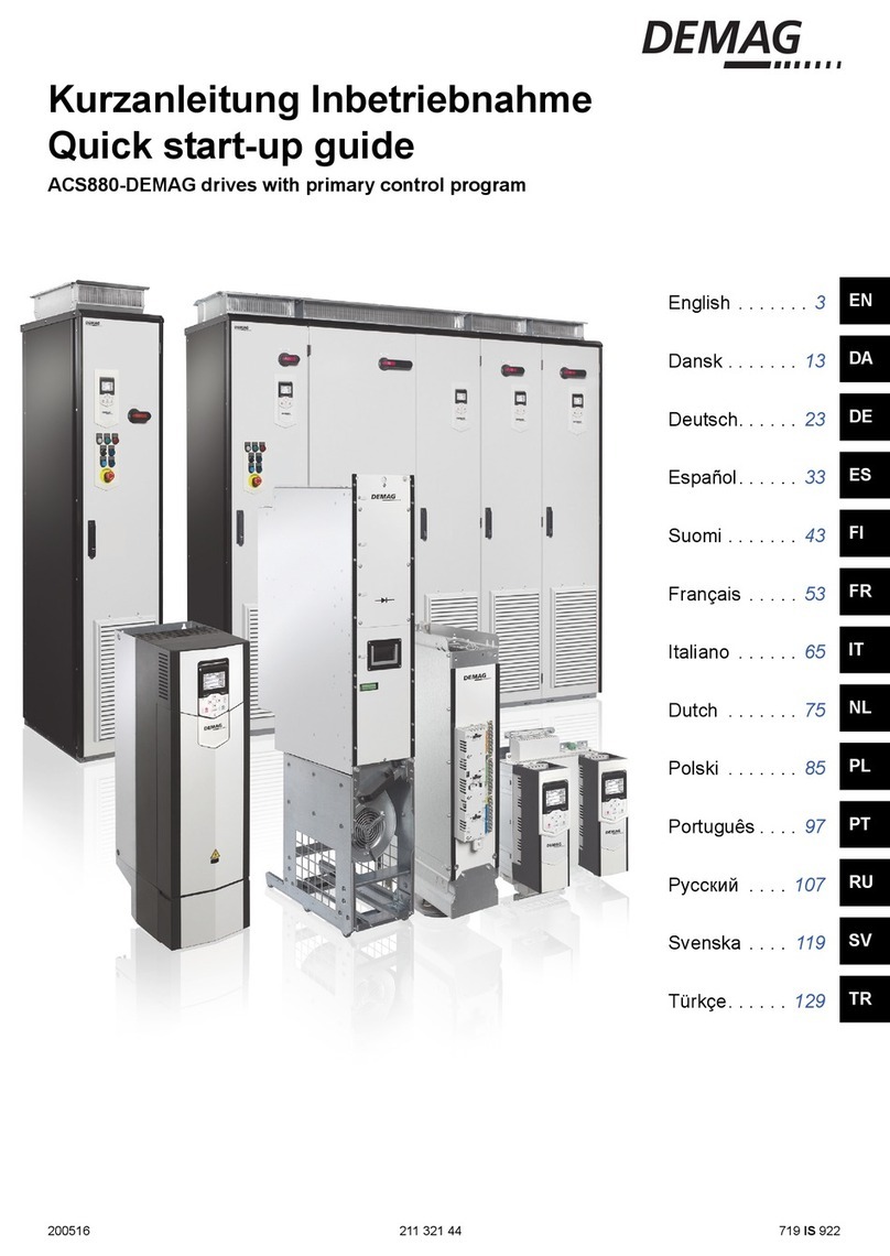 DEMAG Dedrive Pro ACS880-DEMAG Series Quick start up guide