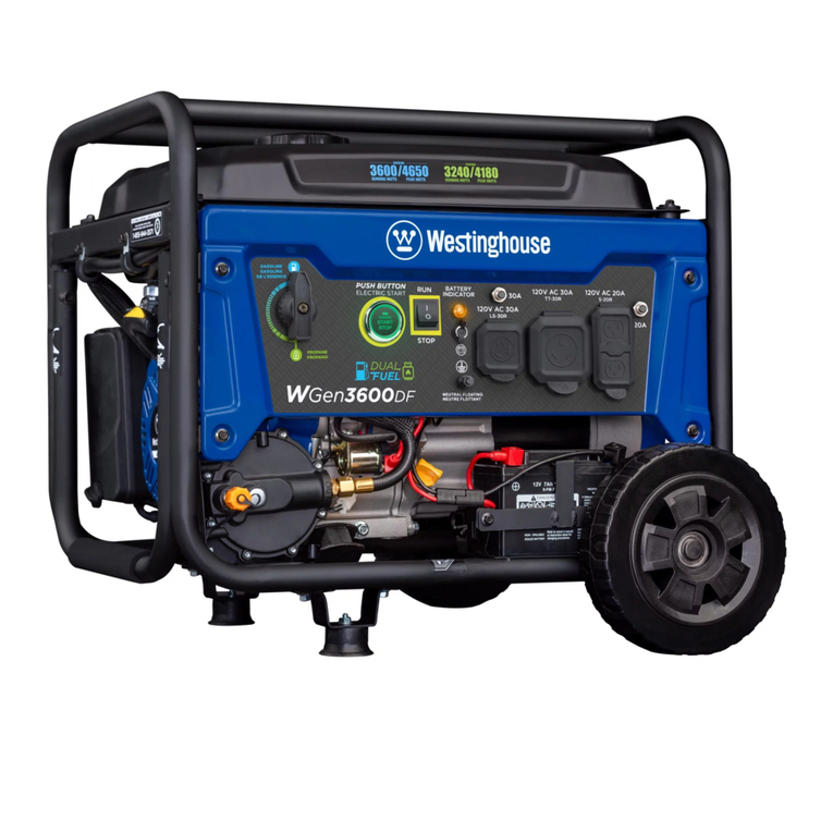 Westinghouse WGen3600DF user manual