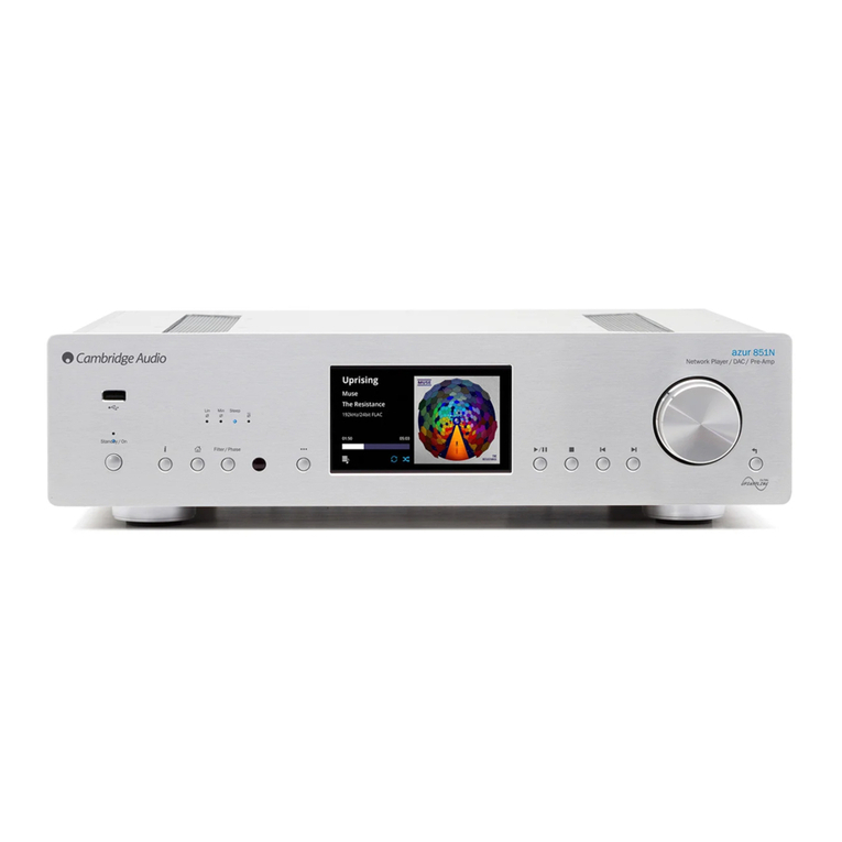 Cambridge Audio azur 851N User manual