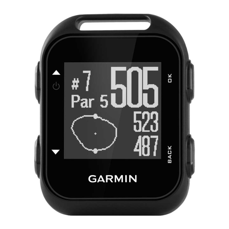 Garmin Approach G10 user manual