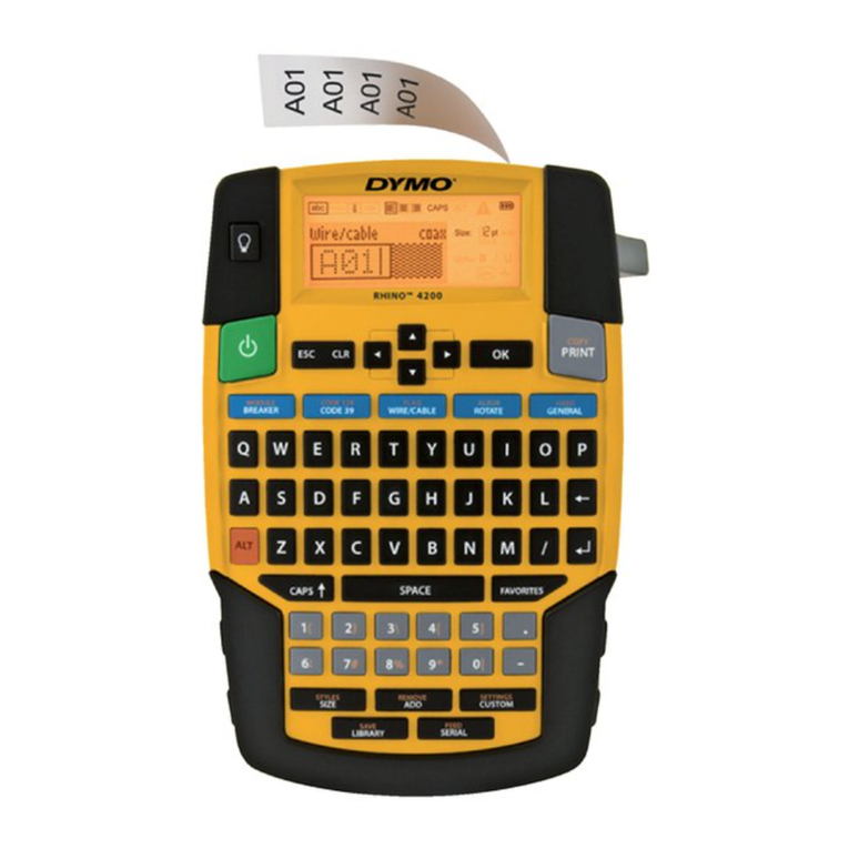 Dymo Rhino 4200 Industrial Label Printer user manual