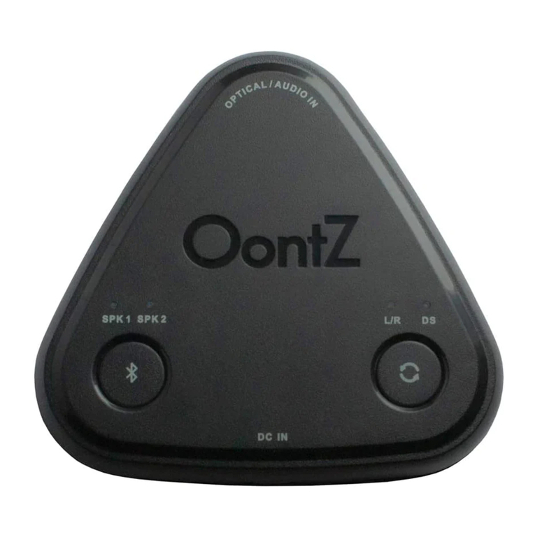 Oontz Bluetooth Adapter Gen 1 quick start guide
