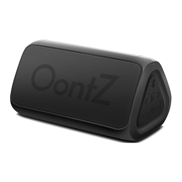 Oontz Angle 3 RainDance quick start guide