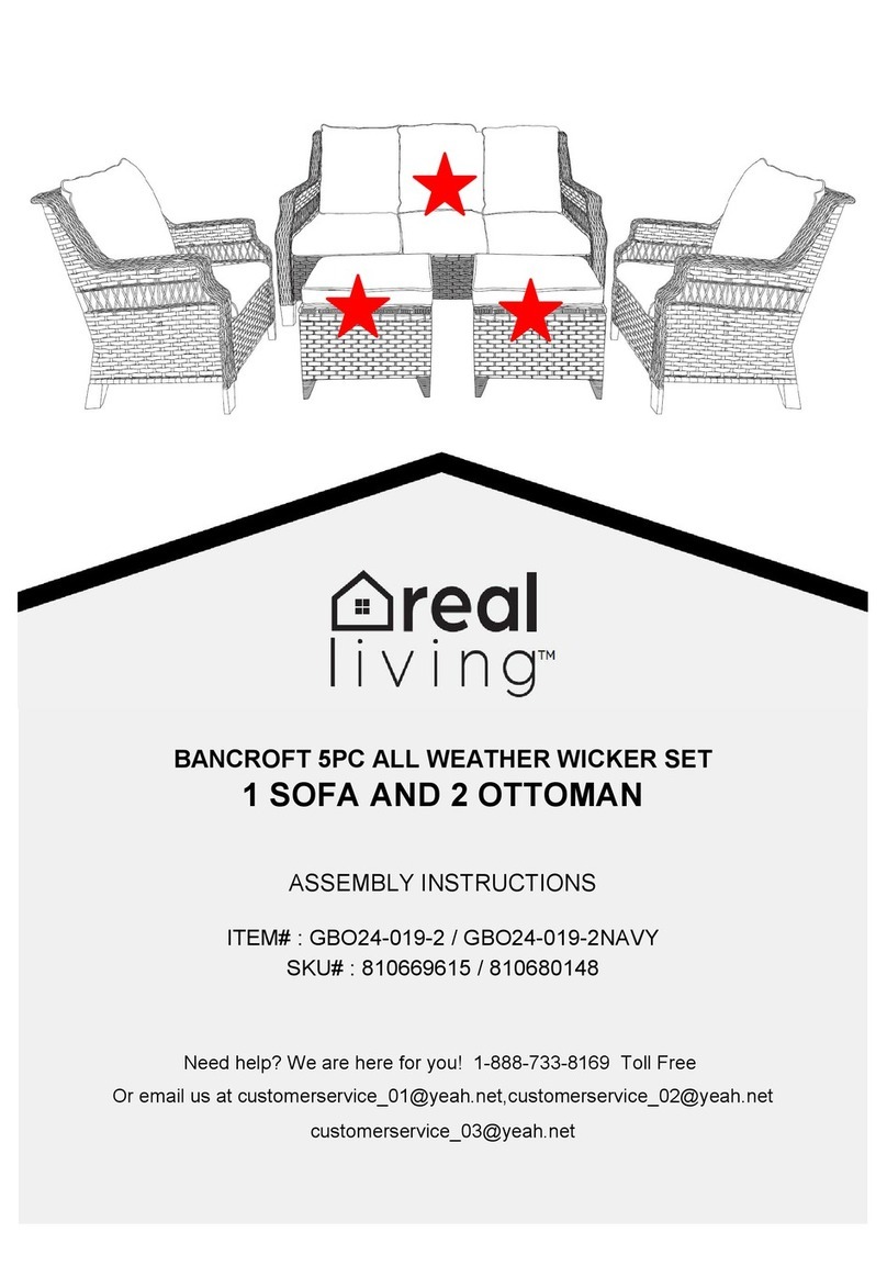 real living BANCROFT GBO24-019-2 Assembly instructions real living BANCROFT GBO24-019-2 Assembly instructions
