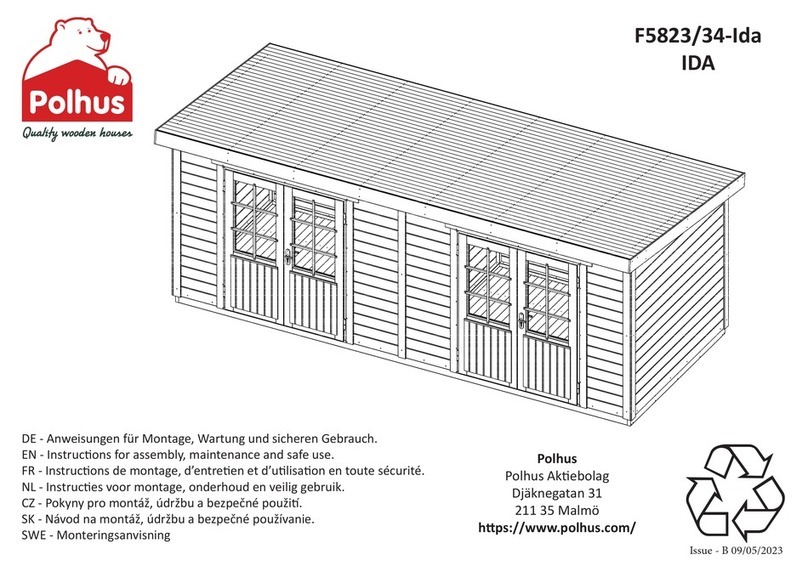Polhus F5823/34-Ida Instructions for assembly, maintenance and safe use Polhus F5823/34-Ida Instructions for assembly, maintenance and safe use