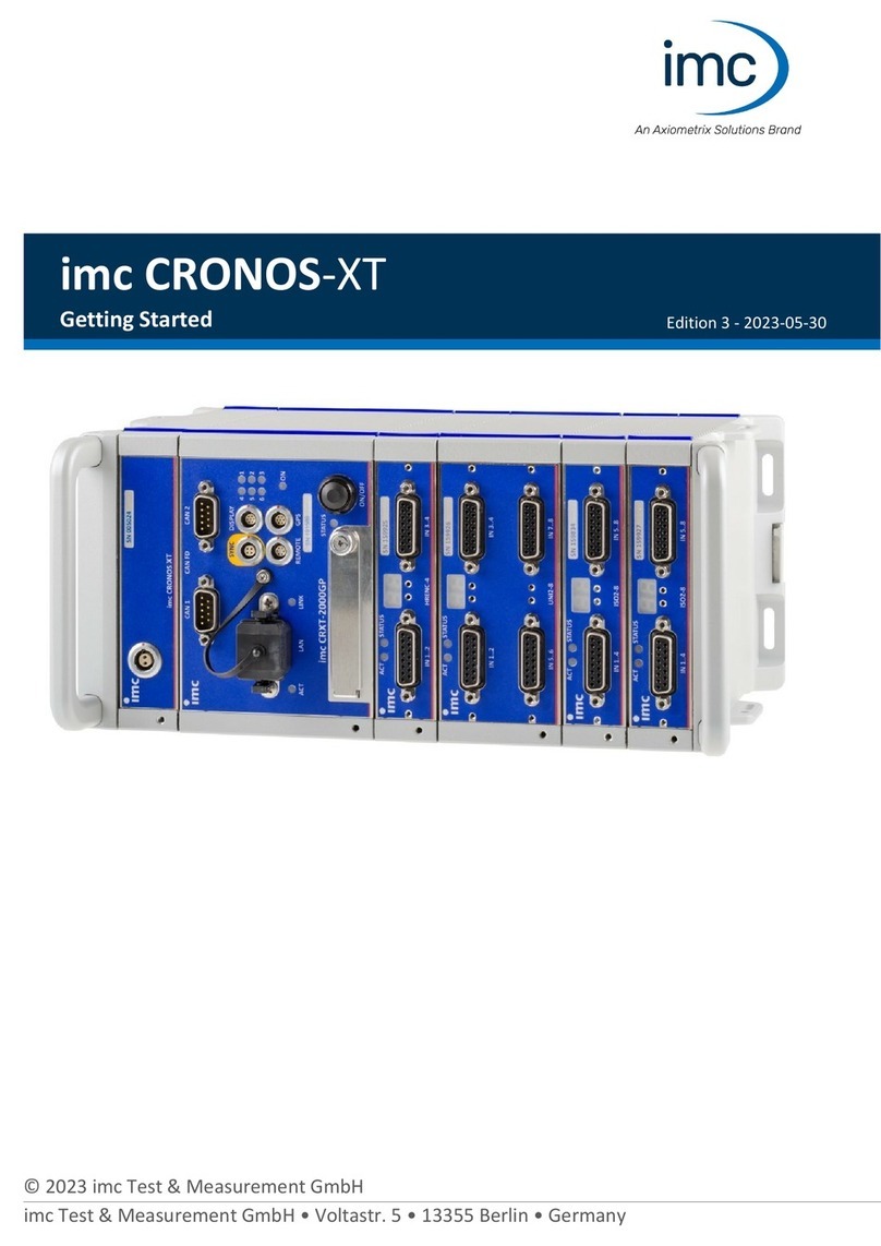 Axiometrix Solutions imc CRONOS-XT Getting started