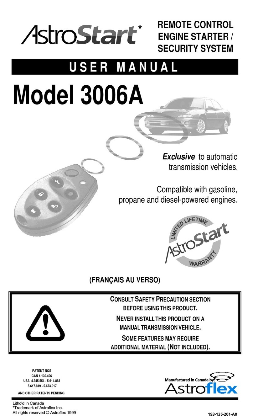 Astroflex AstroStart 3006A user manual