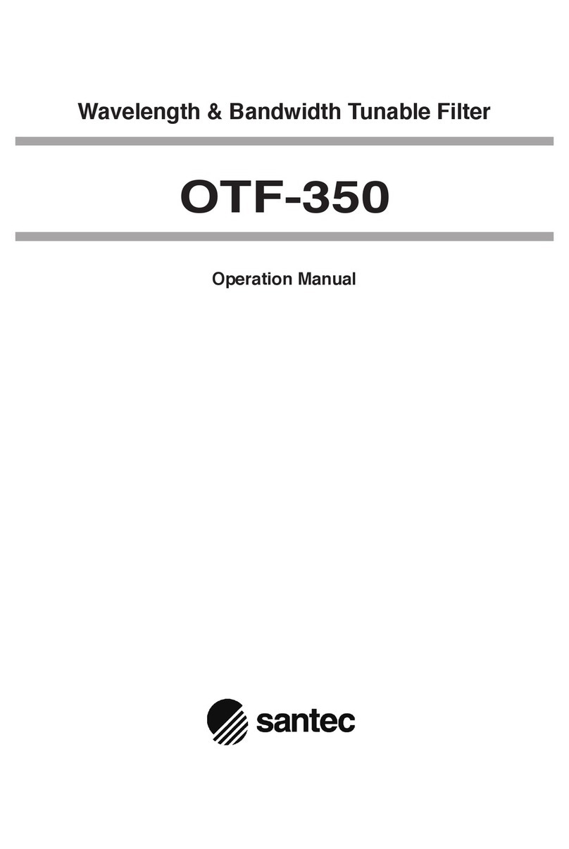 Santec OTF-350 Operation manual