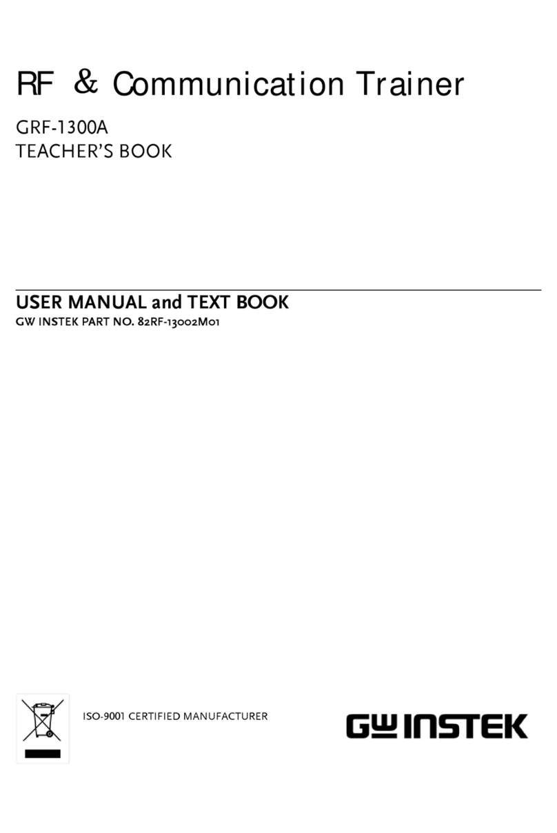 GW Instek GRF-1300A USER MANUAL and TEXT BOOK