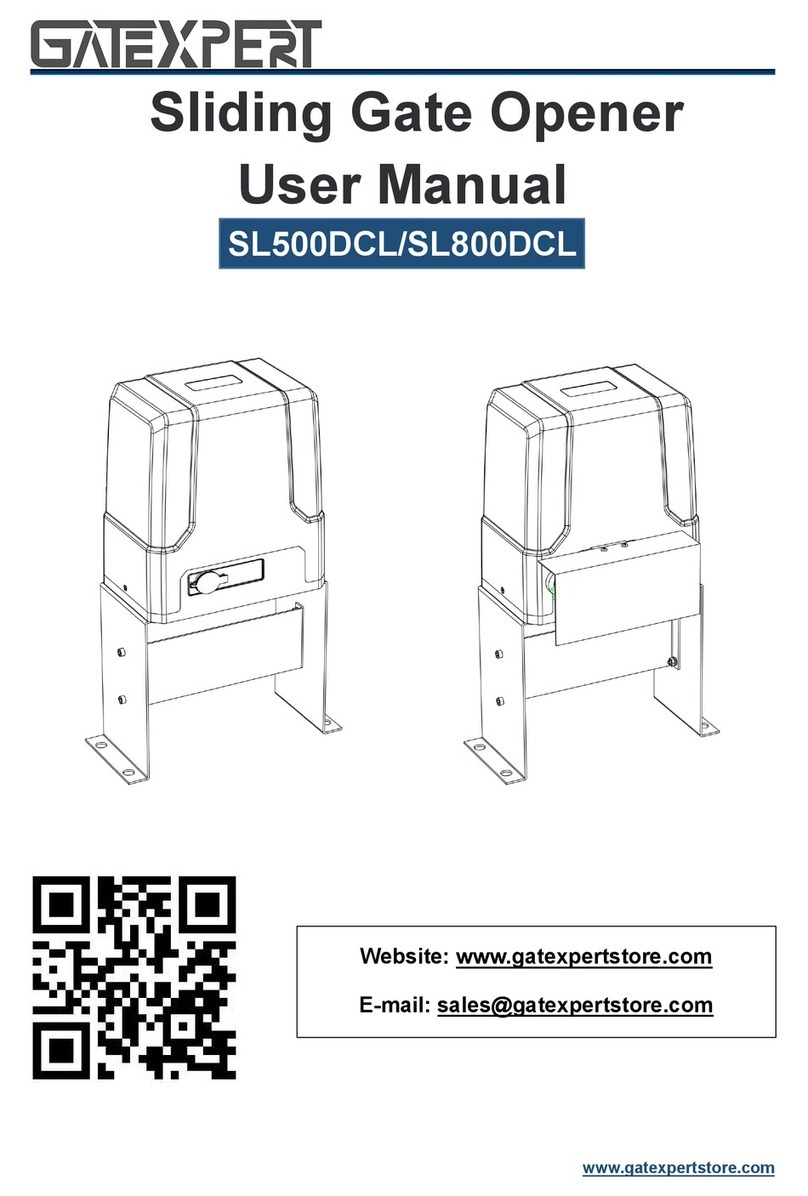 GATEXPERT SL500DCL user manual