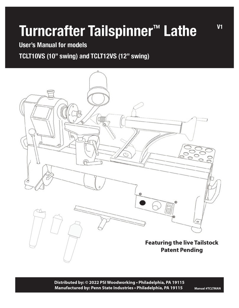 PSI Woodworking Turncrafter Tailspinner TCLT10VS User manual