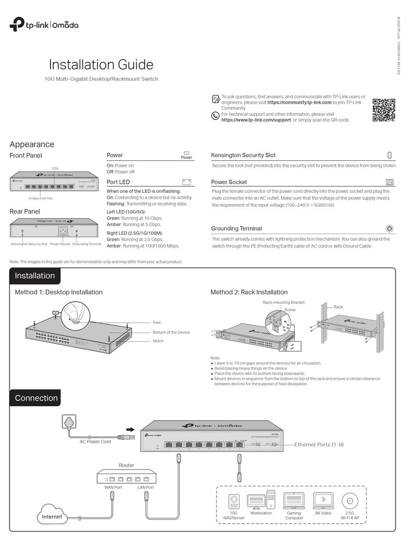 TP-Link Omada DS1008X User manual