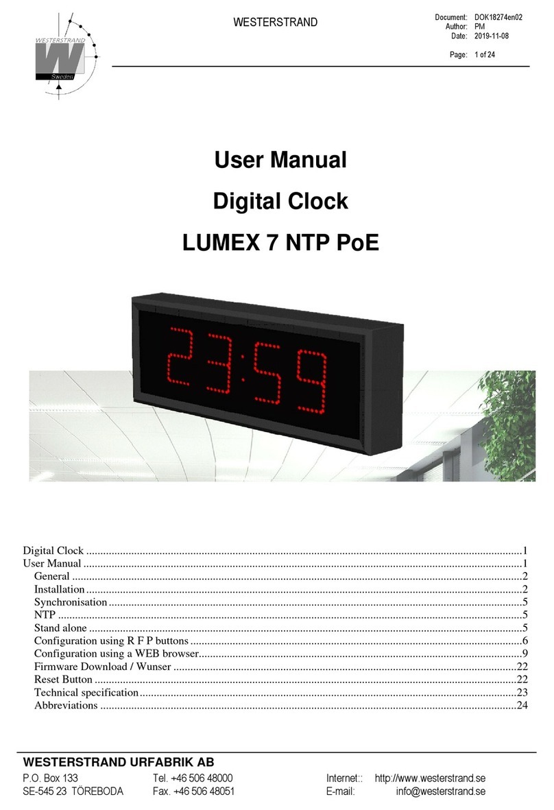 WESTERSTRAND LUMEX 7 User manual WESTERSTRAND LUMEX 7 User manual