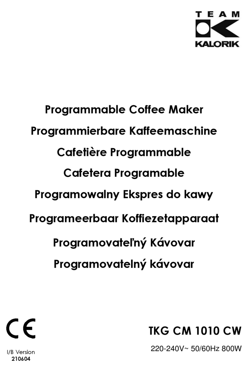 Team Kalorik TKG CM 1010 CW manual