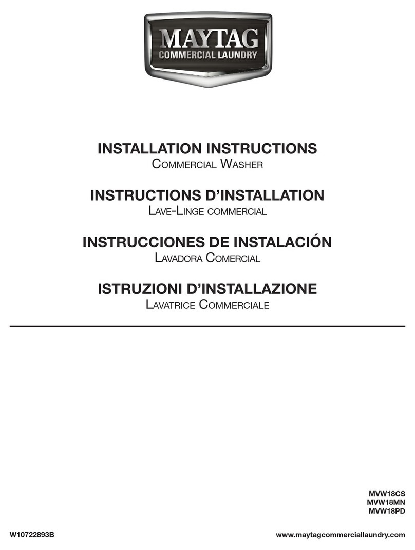 Maytag MVW18MNBGW installation instructions