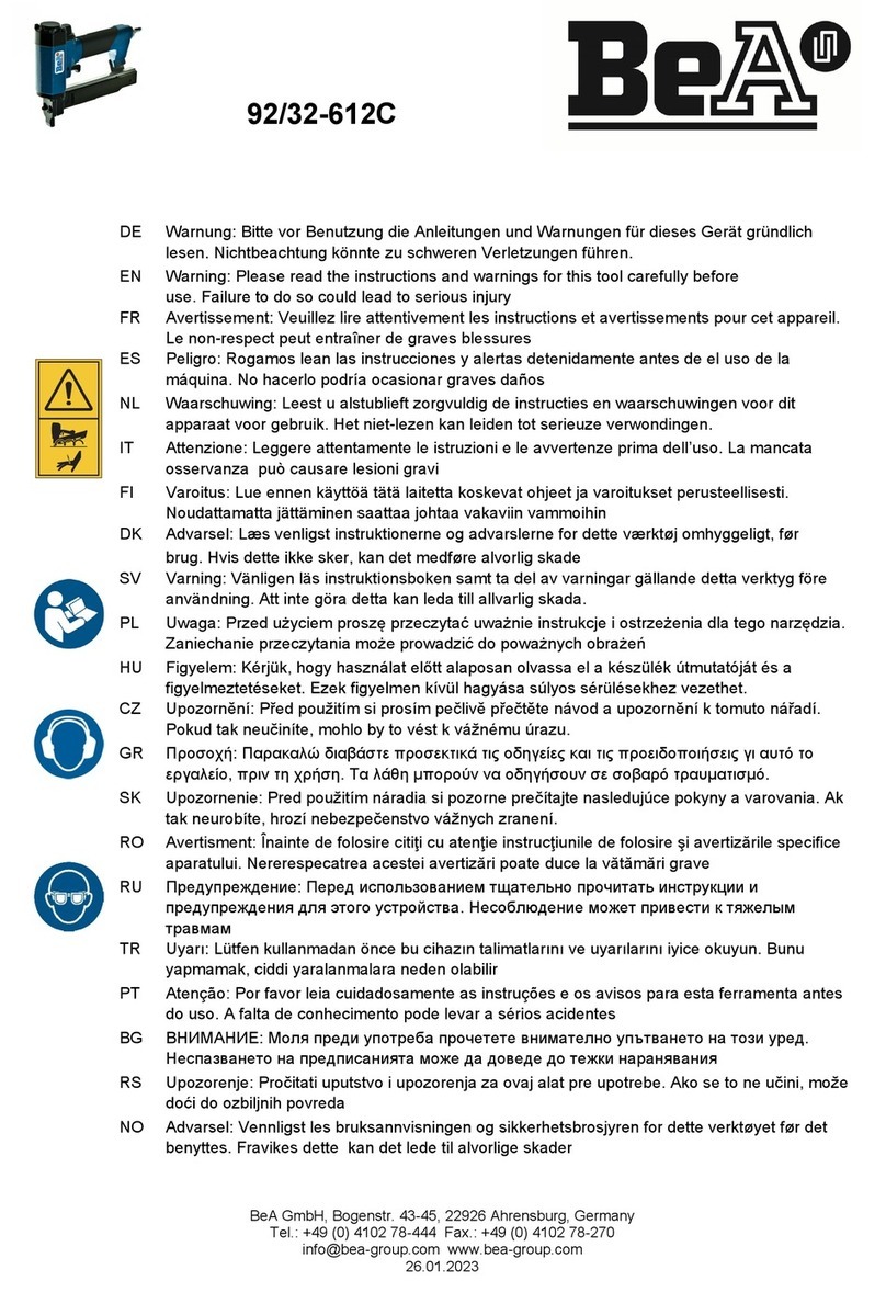 BEA 92/32-612C Operating manual