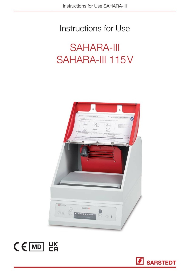 Sarstedt SAHARA-III User manual