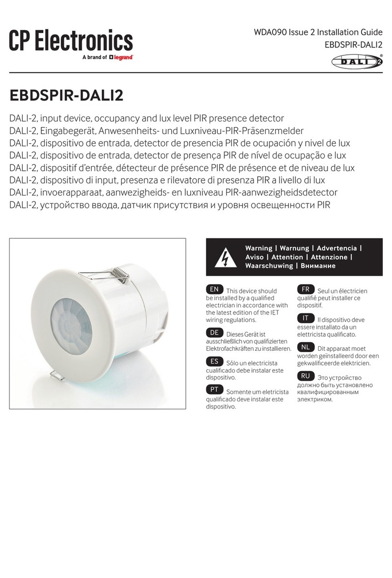 LEGRAND CP Electronics EBDSPIR-DALI2 User manual