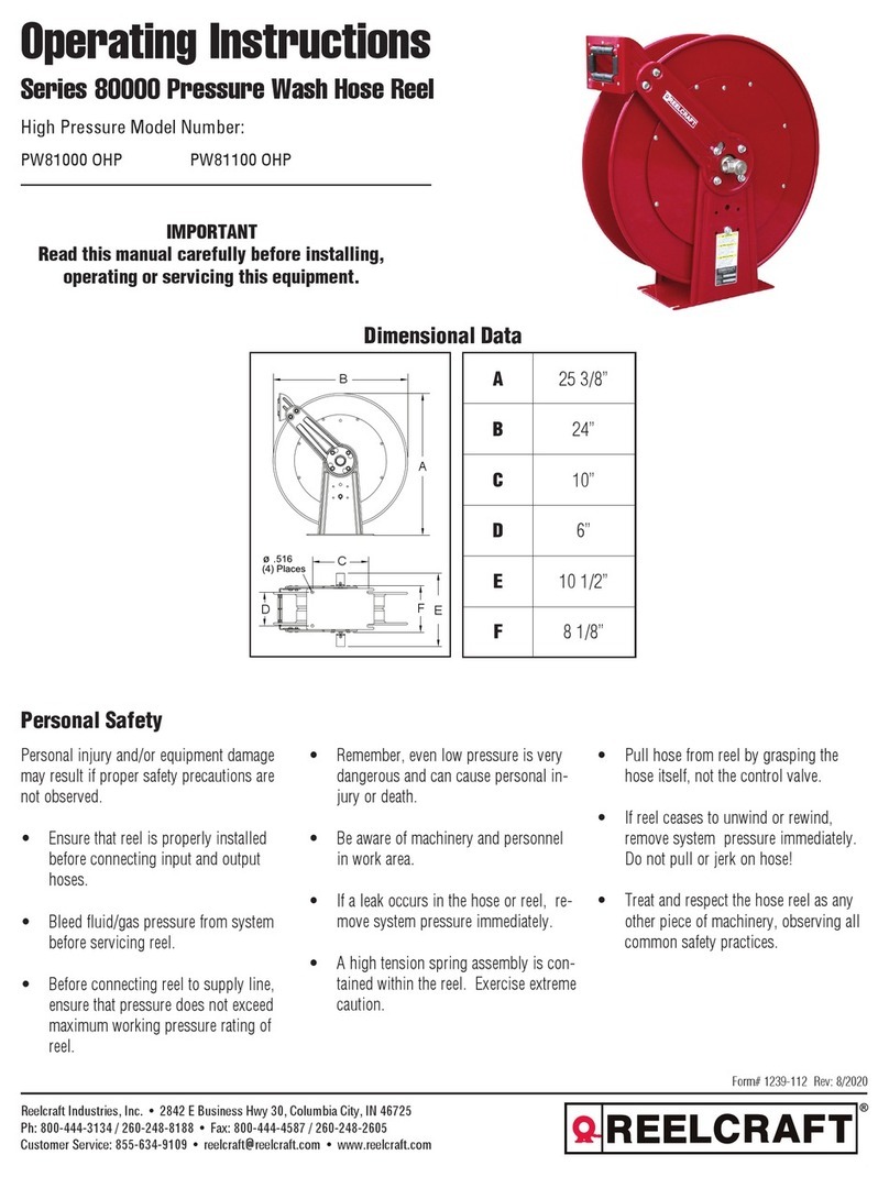 ReelCraft 80000 Series User manual ReelCraft 80000 Series User manual