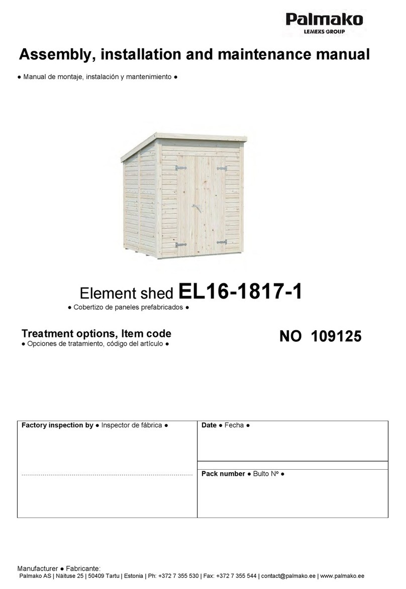 Lemeks Palmako EL16-1817-1 Assembly, installation and maintenance manual Lemeks Palmako EL16-1817-1 Assembly, installation and maintenance manual