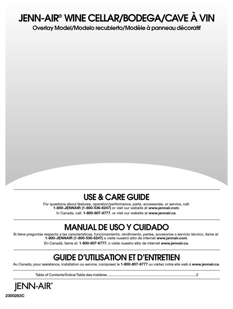 Jenn-Air JUW248LBCX Use & care guide