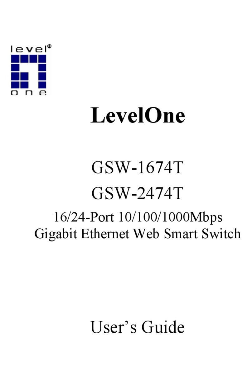 LevelOne GSW-1674T User manual