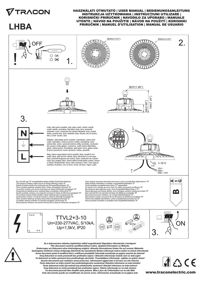 Tracon LHBA Series User manual