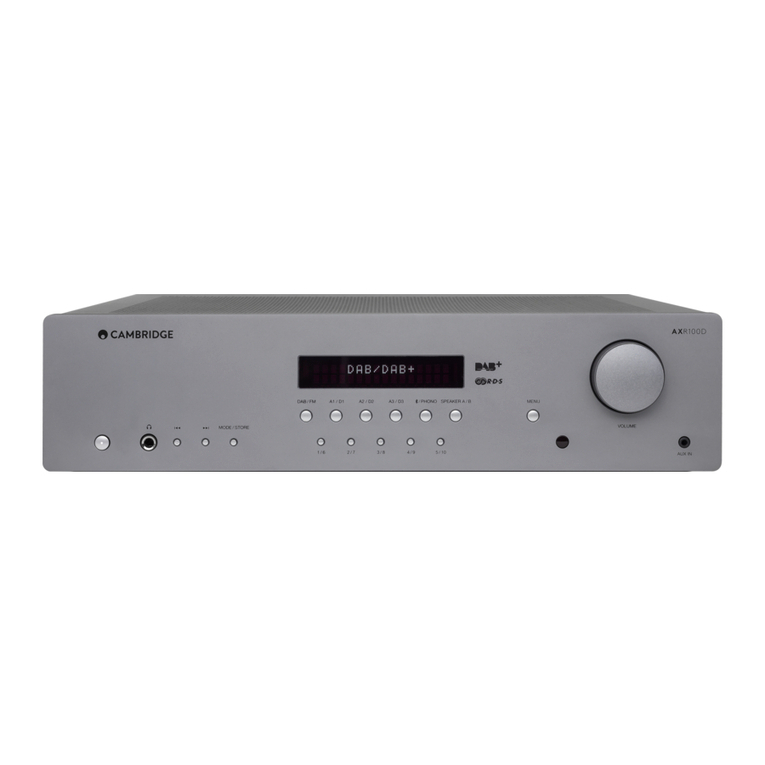 Cambridge Audio AXR100D user manual