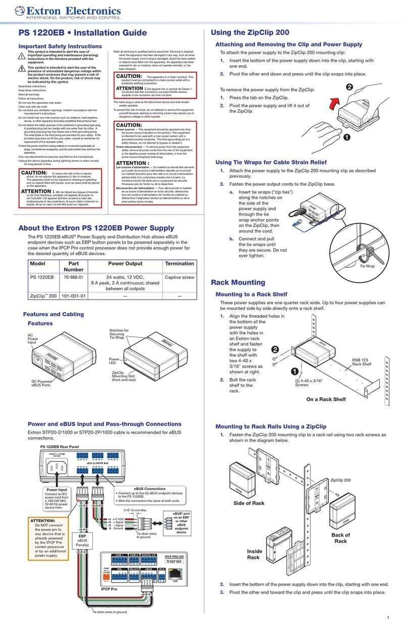 Extron electronics PS 1220EB User manual