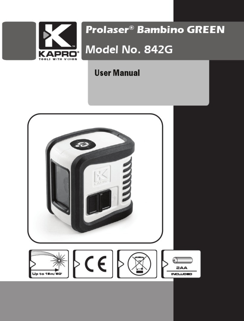 Kapro Prolaser Bambino GREEN User manual