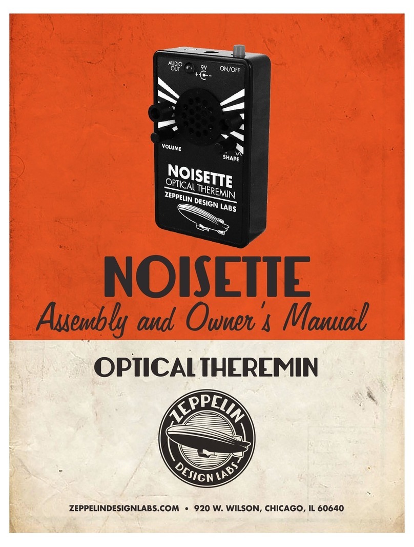 Zeppelin Design Labs NOISETTE User manual