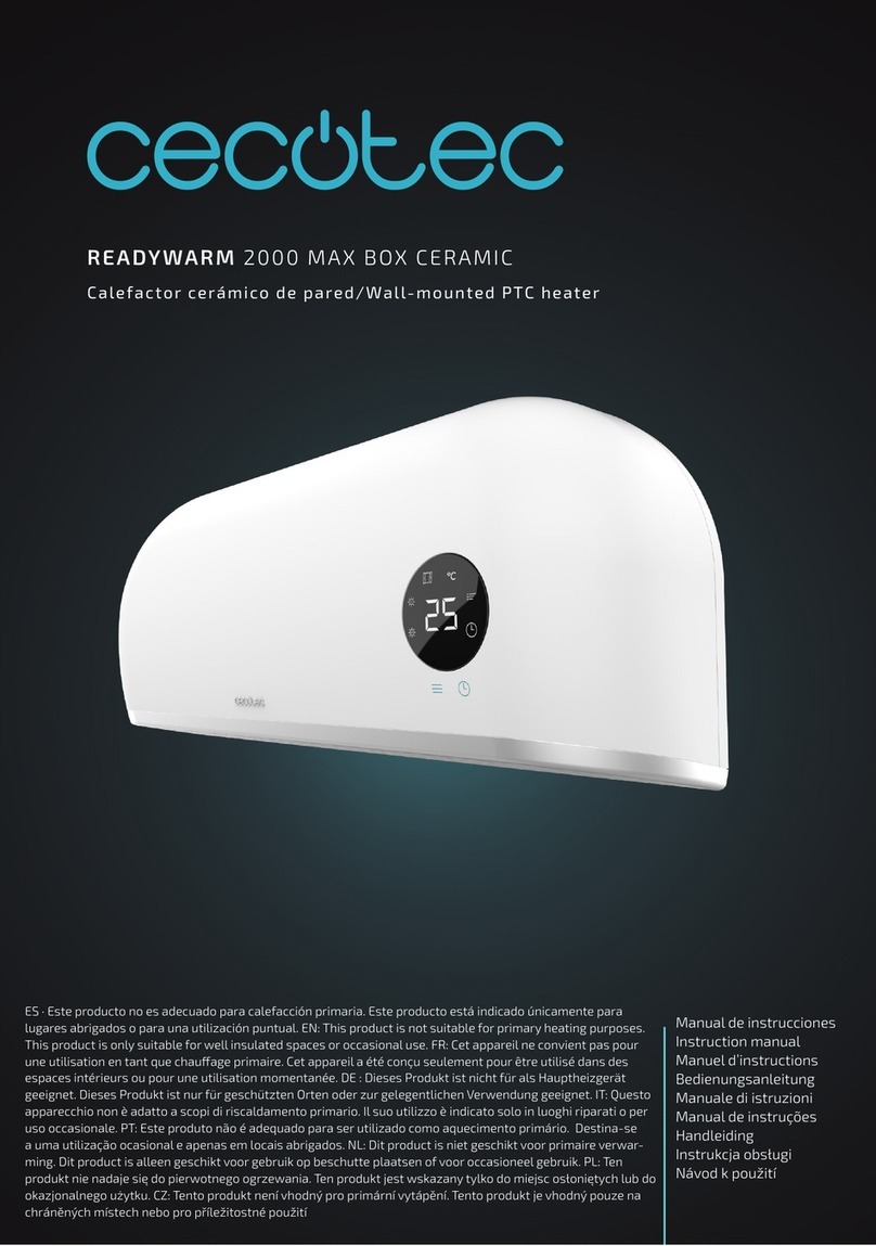 cecotec READYWARM 2000 MAX CERAMIC ROTATE DESIGN User manual cecotec READYWARM 2000 MAX CERAMIC ROTATE DESIGN User manual